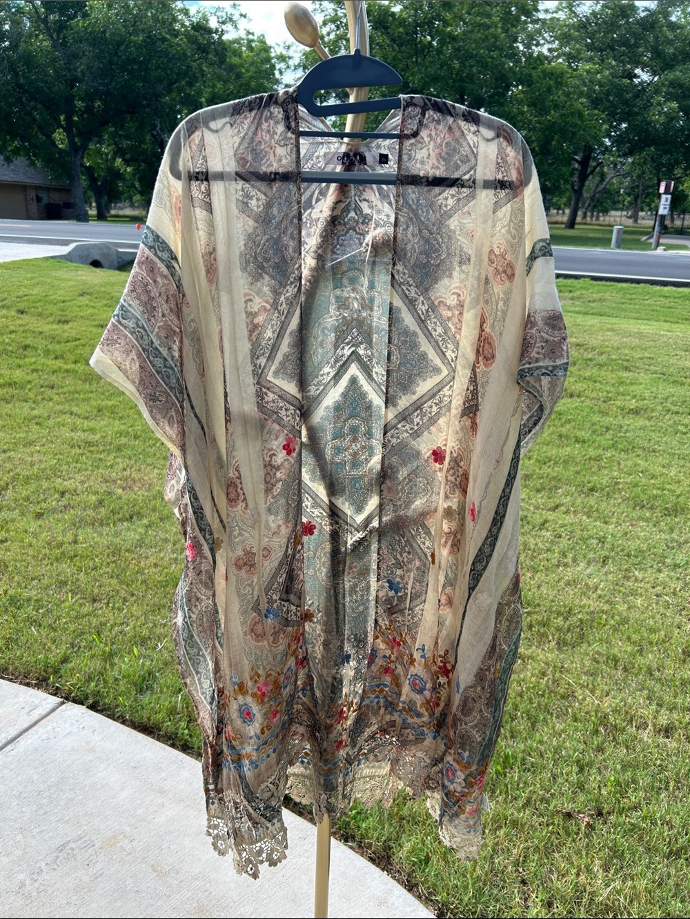 NWOT Origami Duster Vest Kimino Coverup Wrap